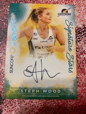 Rare Teamgirls Signature Stars Steph Wood 2019 Netball Australia 28/200