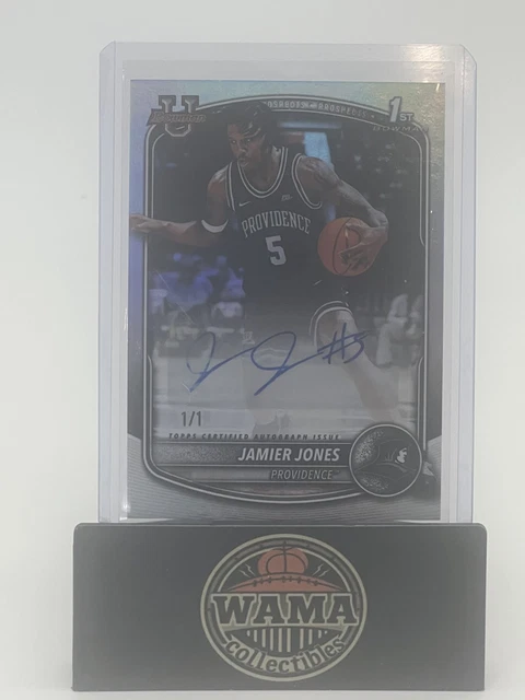 2026 Bowman U Jamier Jones Platinum 1/1 1st Bowman Auto Providence/Mizzou