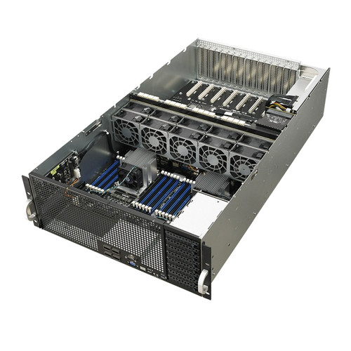 ASUS ESC8000-G4 8GPU 8X2.5" Server/3X 2200W PSU/2X8160 CPU/1T 2400MHz RAM - Picture 2 of 5