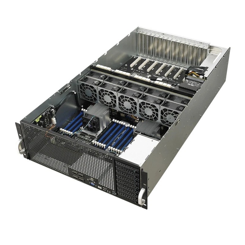 ASUS ESC8000-G4 8GPU 8X2.5" Server/3X 2200W PSU/2X8160 CPU/1T 2400MHz RAM - Image 2 of 4