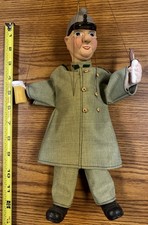 Handmade czech marionette string puppet - Ruzicka Praha Soldier With Beer Brat
