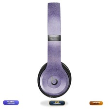 Glossy Glitter Headphone Skin Compatible Beats Solo 4 - Purple Airbrush