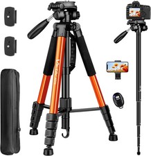 Lightweight 72" Camera Stand Monopod - Ideal for Vloggers Outdoor Shooting