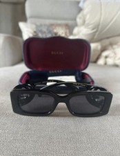Gucci GG1325S-001 Occhiali da Sole Rettangolare da Donna - Nere
