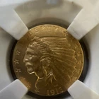 1913 Indian Head $5 Gold Half Eagle Coin Pre-1933 Uncertified
