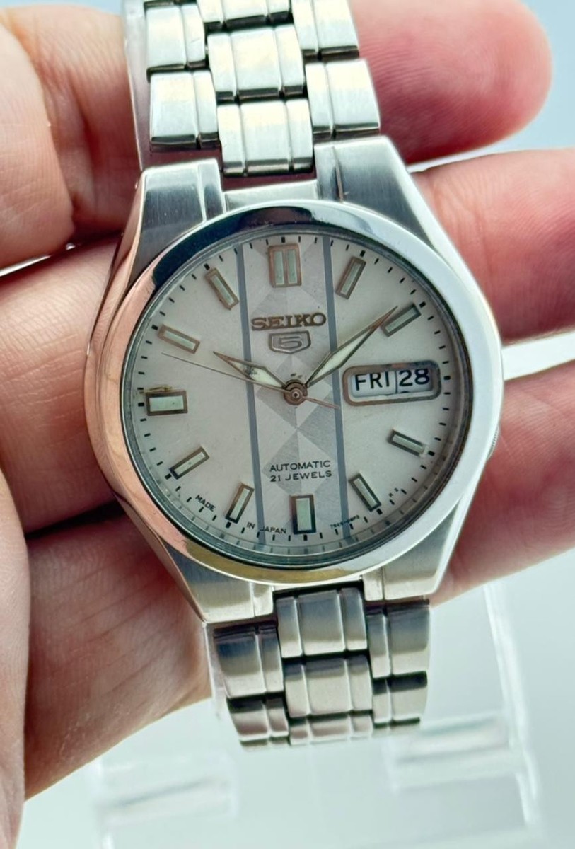 Seiko 5 Watch Automatic 21 Jewels 7S26-03E0 Stainless Steel Japan