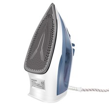 Dayplus 2400W Electric Steam Iron Ceramic Soleplate White & Blue Self Cleaning