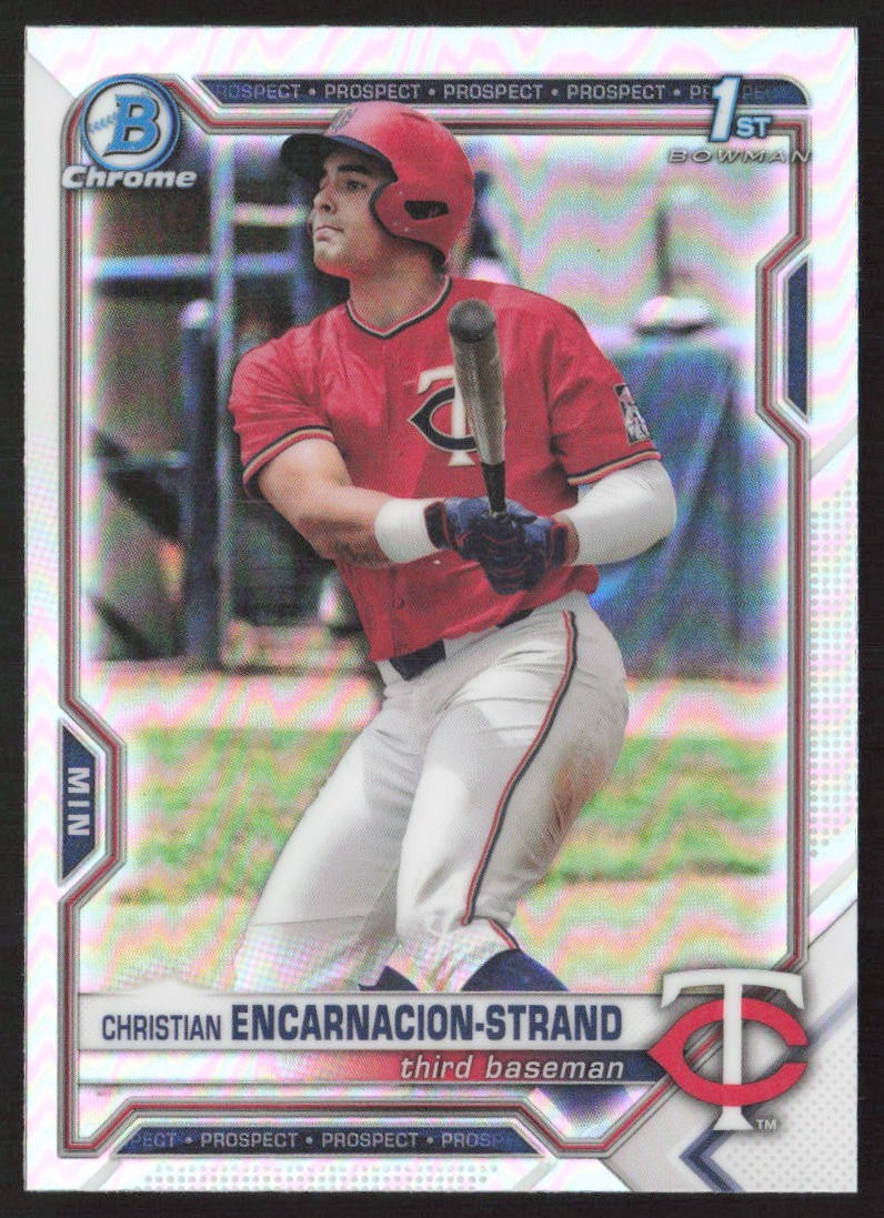 2021 Bowman Chrome Refractor Christian Encarnacion-Strand #BDC-9 Twins