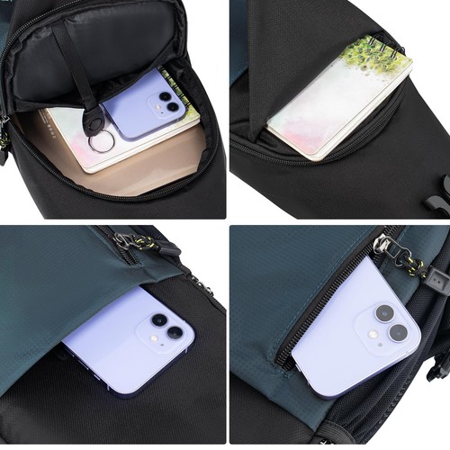Sling Bag Crossbody Backpack For Men Women Hiking Waterproof Travel Shoulder ... - Picture 4 of 8