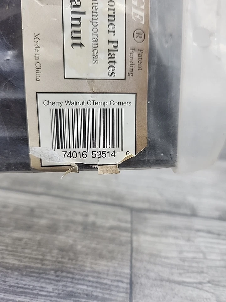 Mirredge Corner Plates,Cherry Walnut,3 in W,PK4 53514 Mirredge 53514 [132] - Image 3 of 4