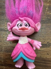 Dreamworks TROLLS PINK HAIR POPPY TROLL Retired. Stands To 5  With Hair