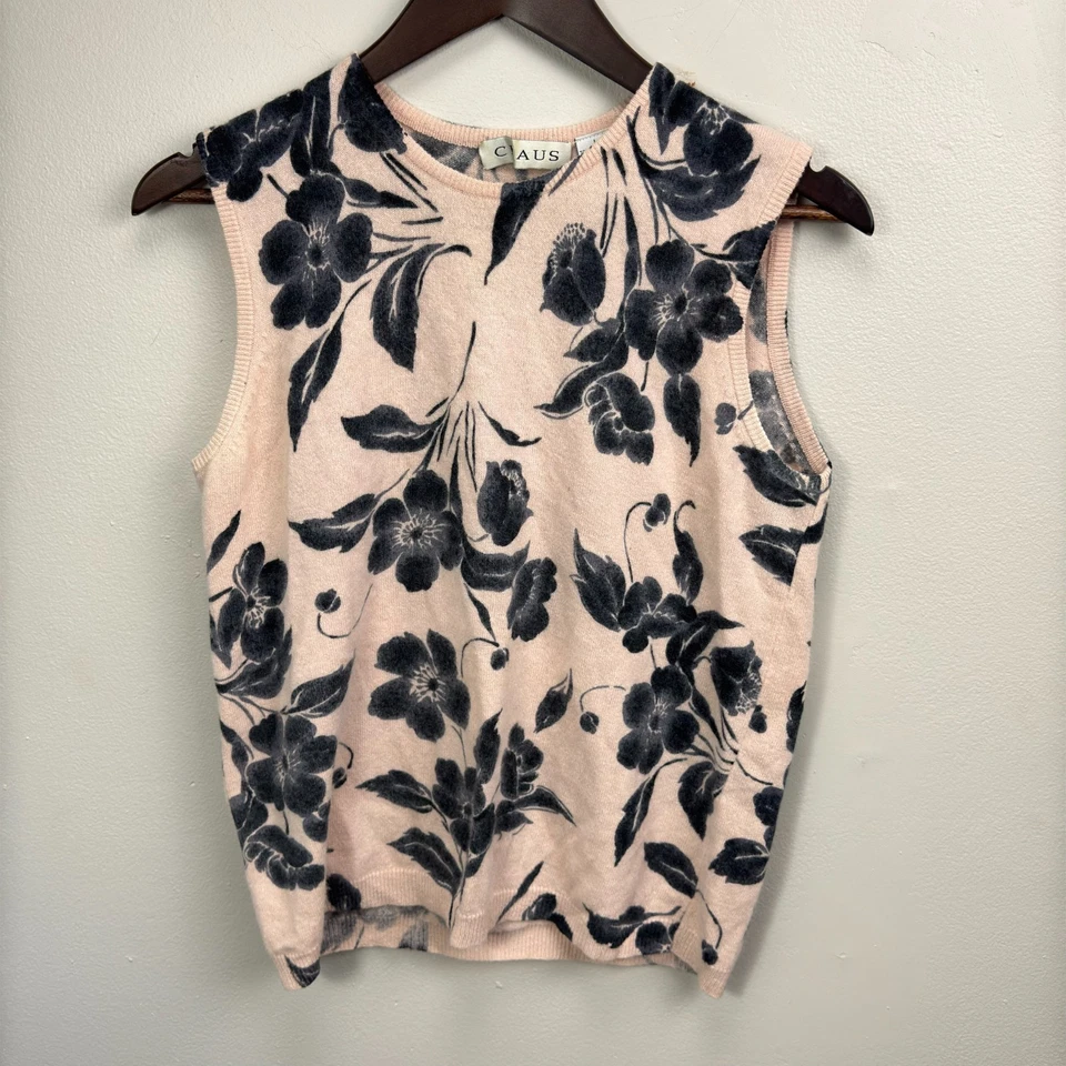 Conjunto cárdigan de lana Chaus para mujer L floral hadas cabaña romántico oficina madura Foto 4 de 4