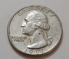 1960 Washington Quarter 25c 90% Silver (X106)