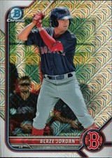 2022 Bowman Chrome Prospects Mojo Refractors #BCP-58 Blaze Jordan Boston Red Sox