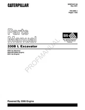 Caterpillar Cat 330B L Excavator Parts Catalog Manual