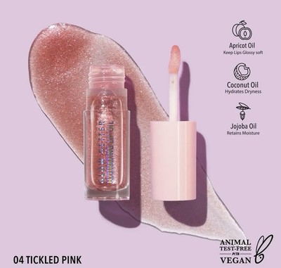 Moira Glow Getter Hydrating Lip Oil In Tickeled Pink New In Box