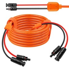 14 Gauge Solar Extension Cable 10AWG Solar Panel Cable with Female and 25FT