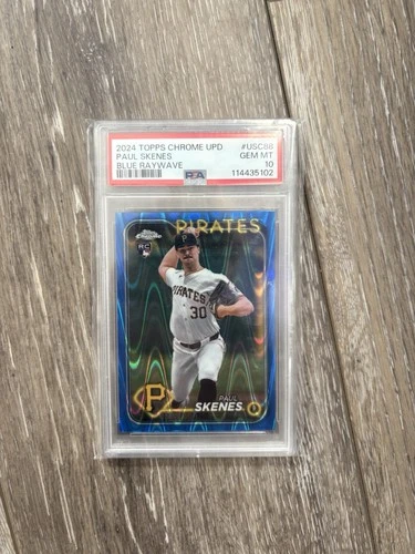 2024 Topps Chrome Paul Skenes RayWave /150 Rookie Card PSA 10 GEM MT
