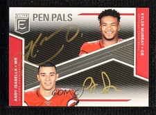 2019 Panini Donruss Elite Black Gold Ink Andy Isabella Kyler Murray Auto v9t