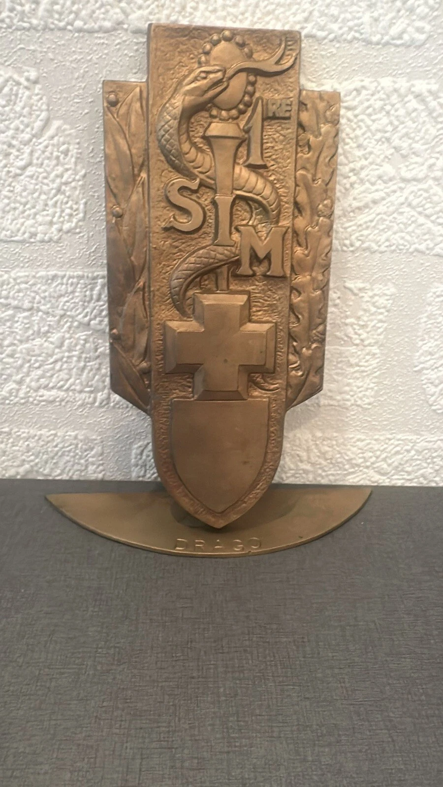 Médaille Plaque 1ère SIM Section D’Infirmiers Militaires Drago