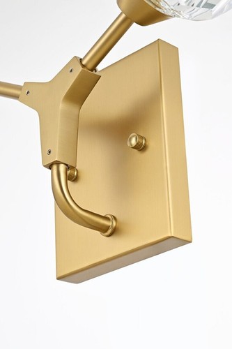 Wall Sconce Goldish Bathroom Bedroom Dining Room Glass Lamp Shades Light Fixture - Picture 7 of 7