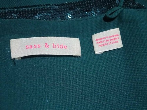 Brand New SASS & BIDE "Emerald City" Sequin Top - Size 10 - $425 - Picture 7 of 8