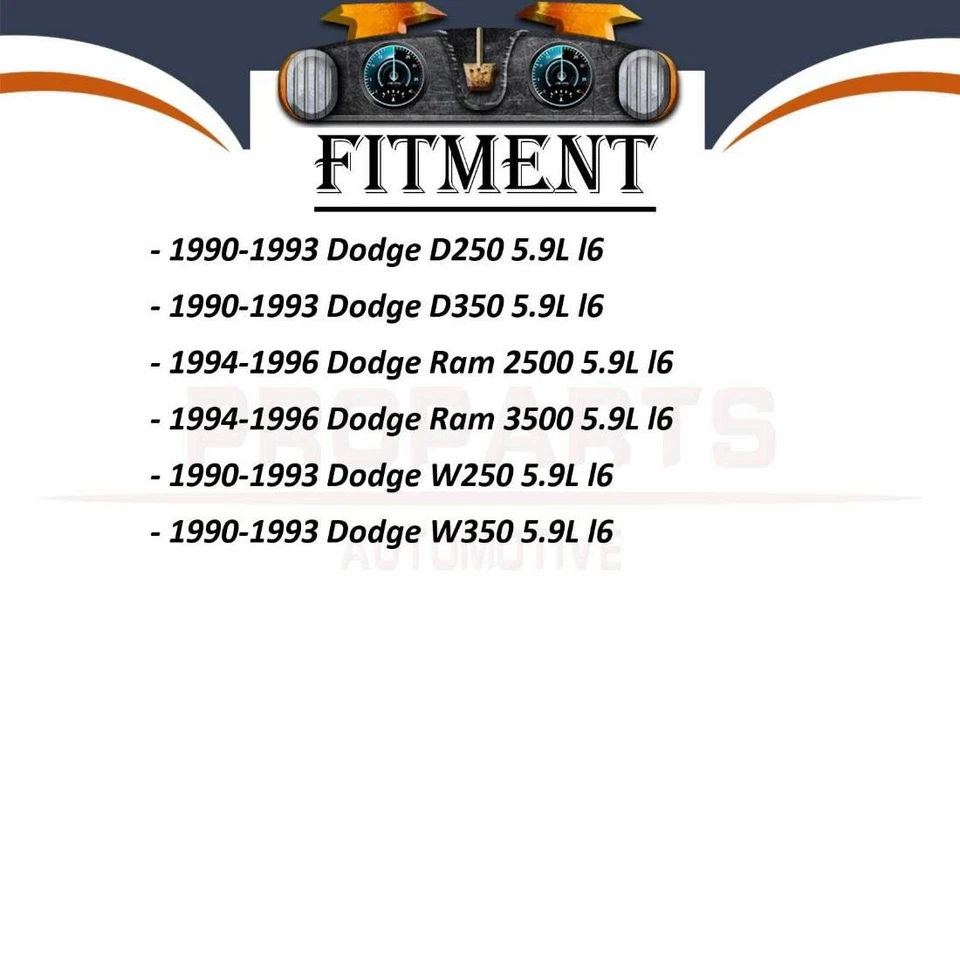 Bomba de dirección asistida 1x para Dodge D250 1990 1991 1992 1993 5,9 L Foto 2 de 4