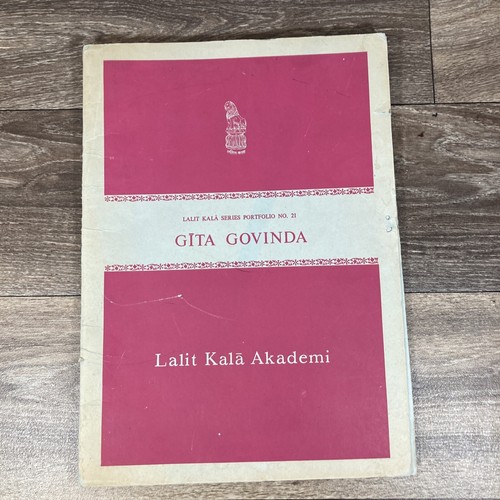 Vintage Gita Govinda Lalit Kala Series #21 Miniature Art Prints 10.5"x14.5" - Picture 2 of 13