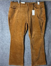 NEW Judy Blue Pants Women's 24W Camel Brown Corduroy Boot Cut Mid Rise JB88521