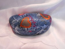 UNBRANDED- NAVY DENIM DESIGN SUNGLASS CASE