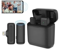 Wireless Lavalier Microphone For iPhone iPads Video Recording, Live Streaming US