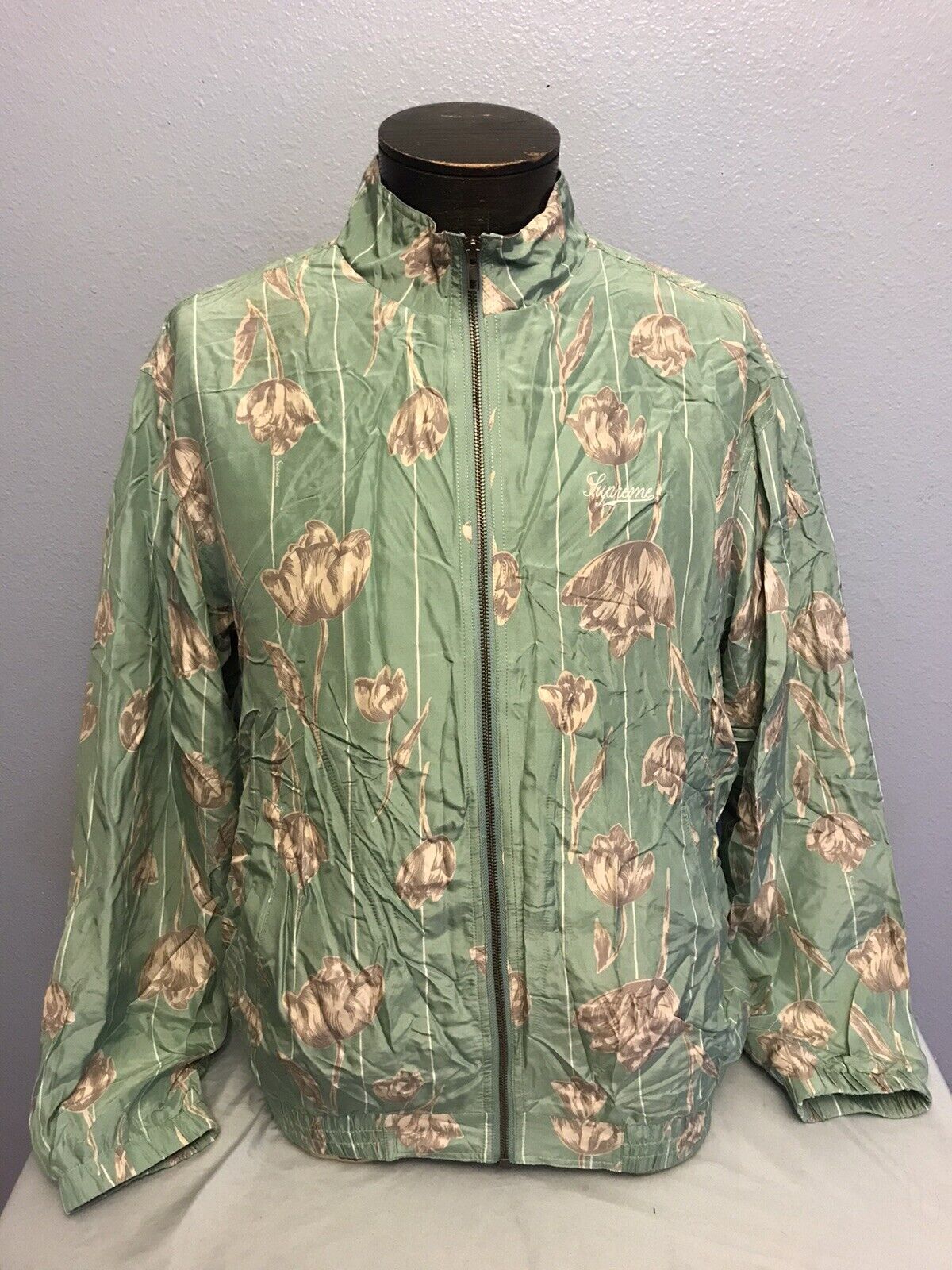Floral Silk Track Jacket  Lサイズ