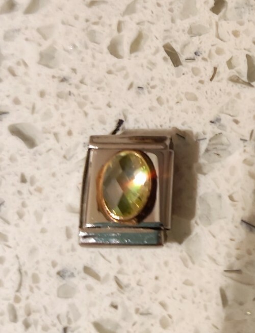 Nomination Composable Big Link Light Green CZ fac… - image 2