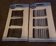 New Vintage 2005 2 Packs Goody Bobby Pins 60 Per Pack Silver  Brown USA