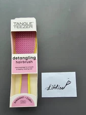 Tangle Teezer Detangling Hairbrush for Curly - Coily Hair, Yellow