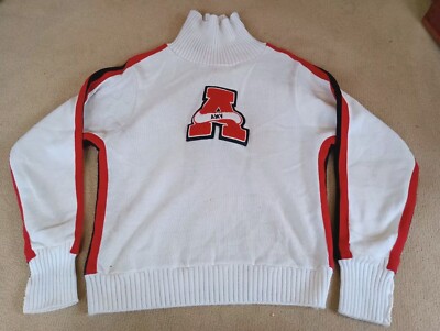 Vintage Cheerleader Supply Co Women's Sweater Sz 12 White Amy 80s