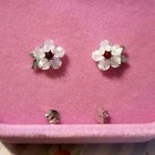 Sakura Blossom Earrings - Shell & Sterling Silver A- TRULY BEAUTIFUL!!!! — photo 7