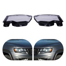 Front For Jeep Grand Cherokee 2014-2019 Left Right Headlight Lens Cover Clear Front For Jeep Grand Cherokee 2014-2019 Left Right Headlight Lens Cover Clear