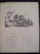 Victorian Design Architecture Lake House Mansion Plans Queen Ann 1885 #235