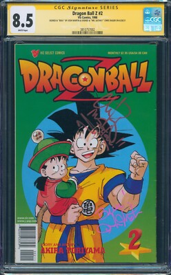Dragon Ball Z Part 1 #2 CGC 8.5 1998 SS Signed Martin and Rager | eBay