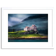 Duart Castle Scotland Isle Mull Framed Art Print Picture Photo 9x7 Inch