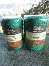 NOS- 2 x Vintage Christmas Color Herculon 4mm Macram Cord- Each 100 Yards