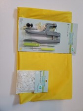 New Cloth Diaper Making Supplies-Plastic Snaps, Plyers and PUL Material Yellow