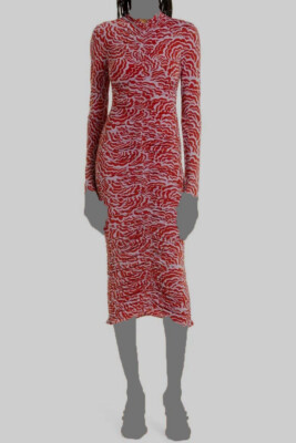 knee length dresses for ladies Camila Ruched Halter Midi Dress / Ivory | Meshki main image 0