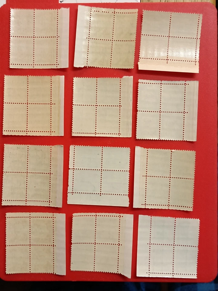 1954/1968 U S. STAMPS SCOTT #1030/1052 (1/2¢-$1) PLATE BLOCKS MNHOG - Image 2 of 4