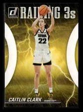 2024 Panini Caitlin Clark Collection Raining 3s #R1 Rookie RC Hawkeyes / Fever