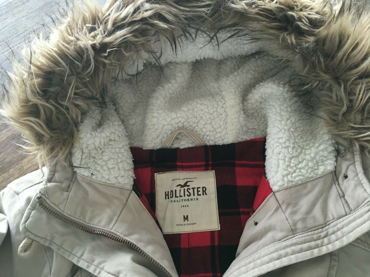 Hollister Parka Damen GrÃ¼n Hollister Winterjacke Parka Beige