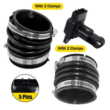 2x Engine Air Intake Hose W/Clamp &1x Mass Air Flow Sensor For Lexus ES300 ES330