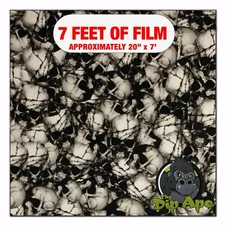 Hydrographic film Barbwire Skulls hydro dipping 7' x 20" hydro dip