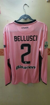 Maglia Palermo Calcio Legea Bellusci 2017- 2018 Preparata Serie B Size L 